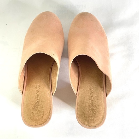 Madewell The Rae Clogs Dusty Clay Wooden Heel Round Toe Sz 9 - Picture 8 of 10